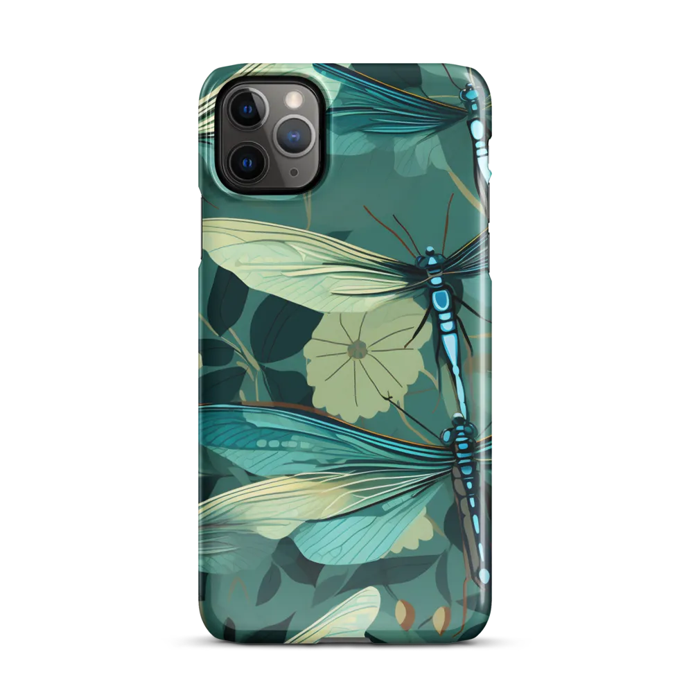 Whispers of Nature: Dragonflies in Harmony | Phone Case |  11 Pro Max | Snap Case | Glossy