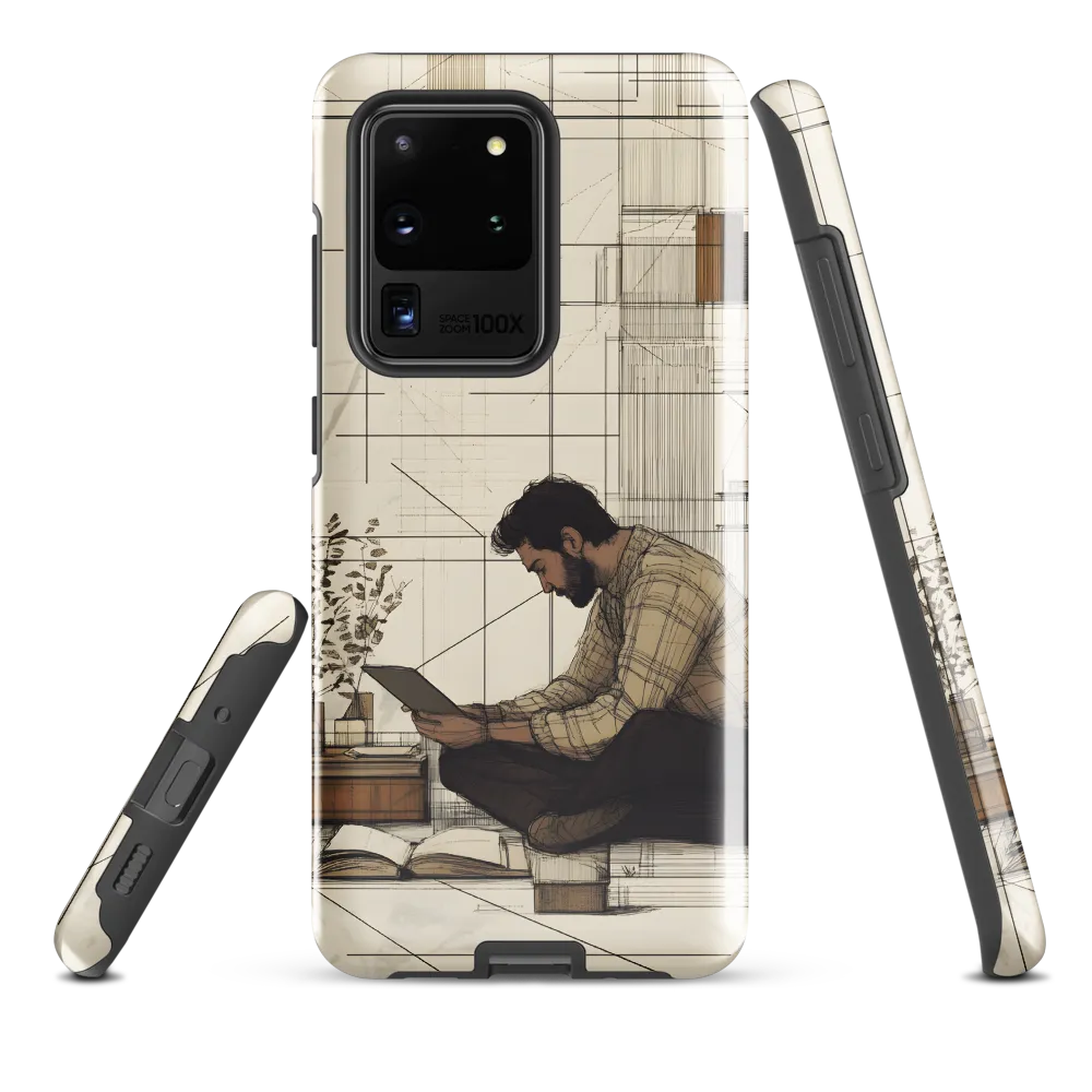 Quiet Reflections in Line | Phone Case |  S20 Ultra | Tough Case | Glossy