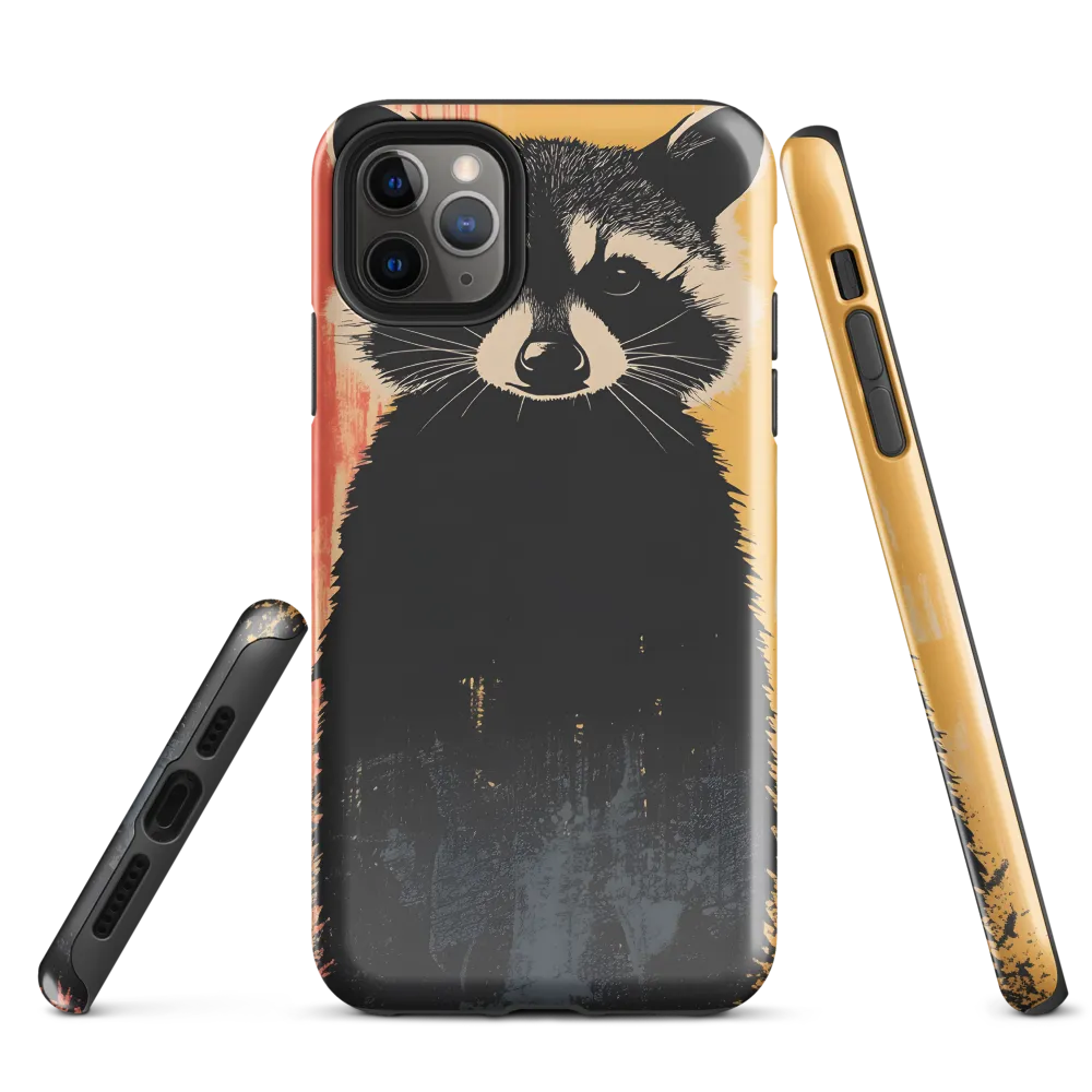 Whimsical Raccoon Portrait | Phone Case |  11 Pro Max | Tough Case | Glossy