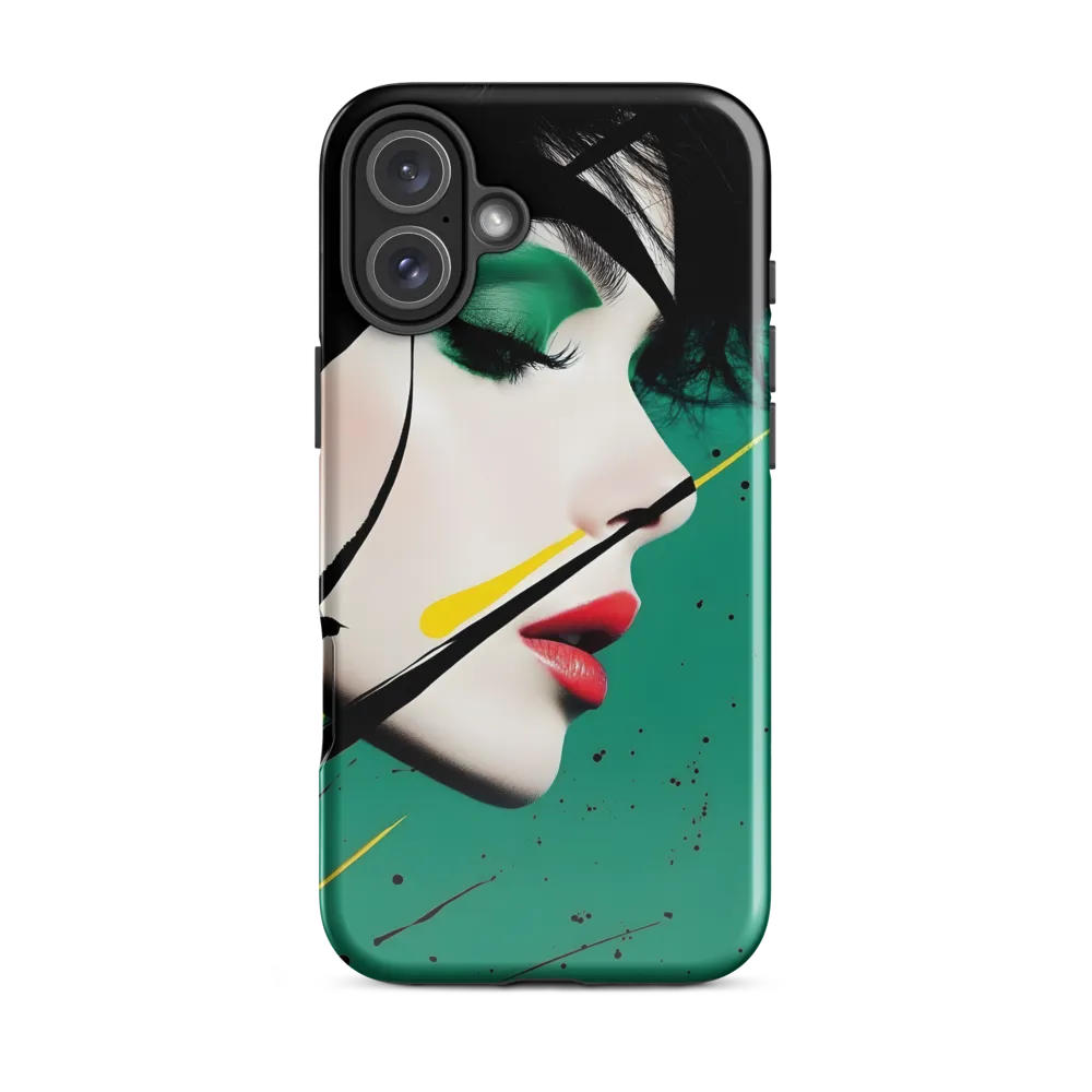 Emerald Profile with Ink and Yellow Accent