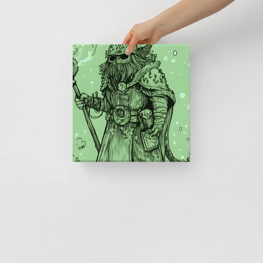 The Enigmatic Wizard | Canvas | 12″×12″