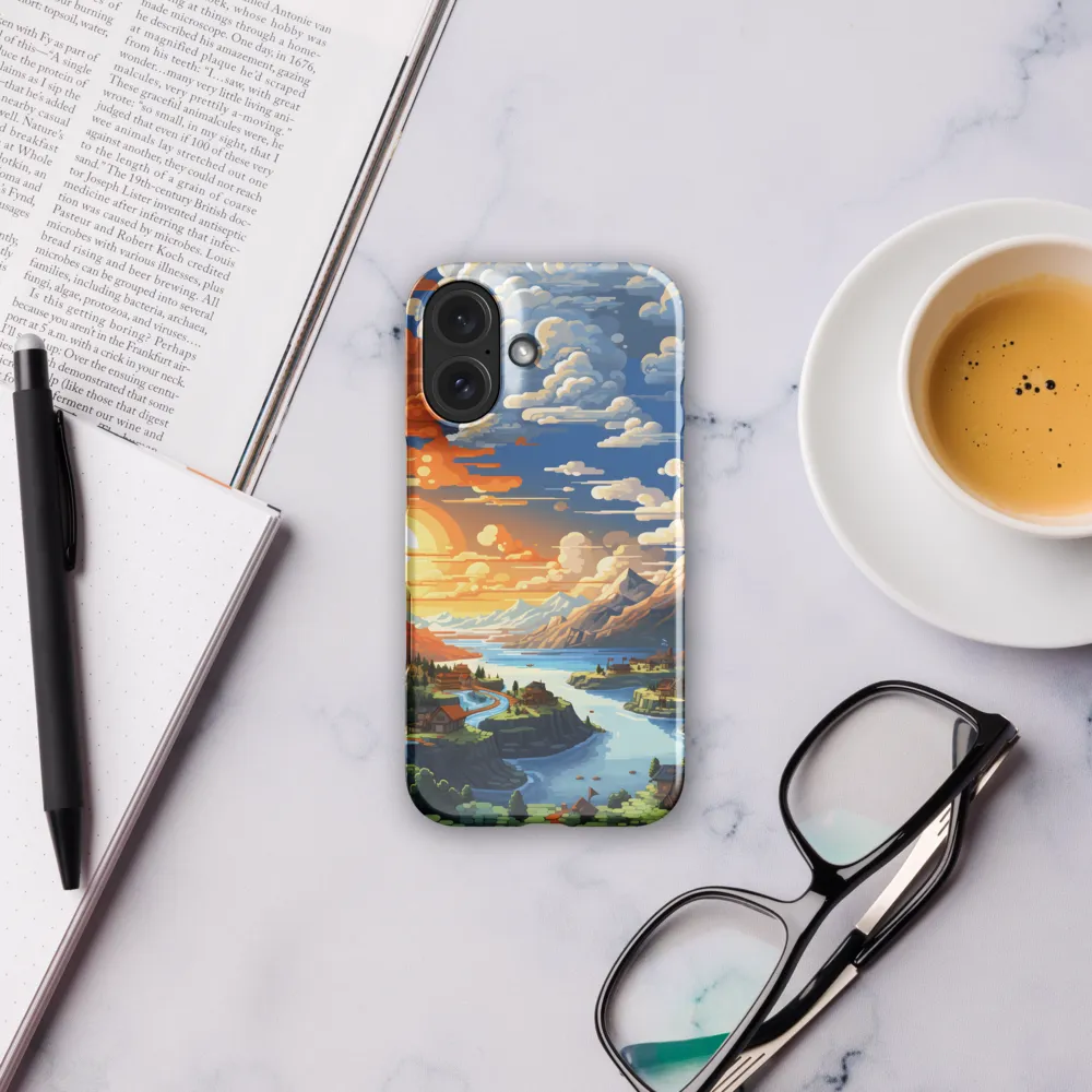 Tranquil Sunset Over Serene Landscape | Phone Case |  16 | Snap Case | Glossy