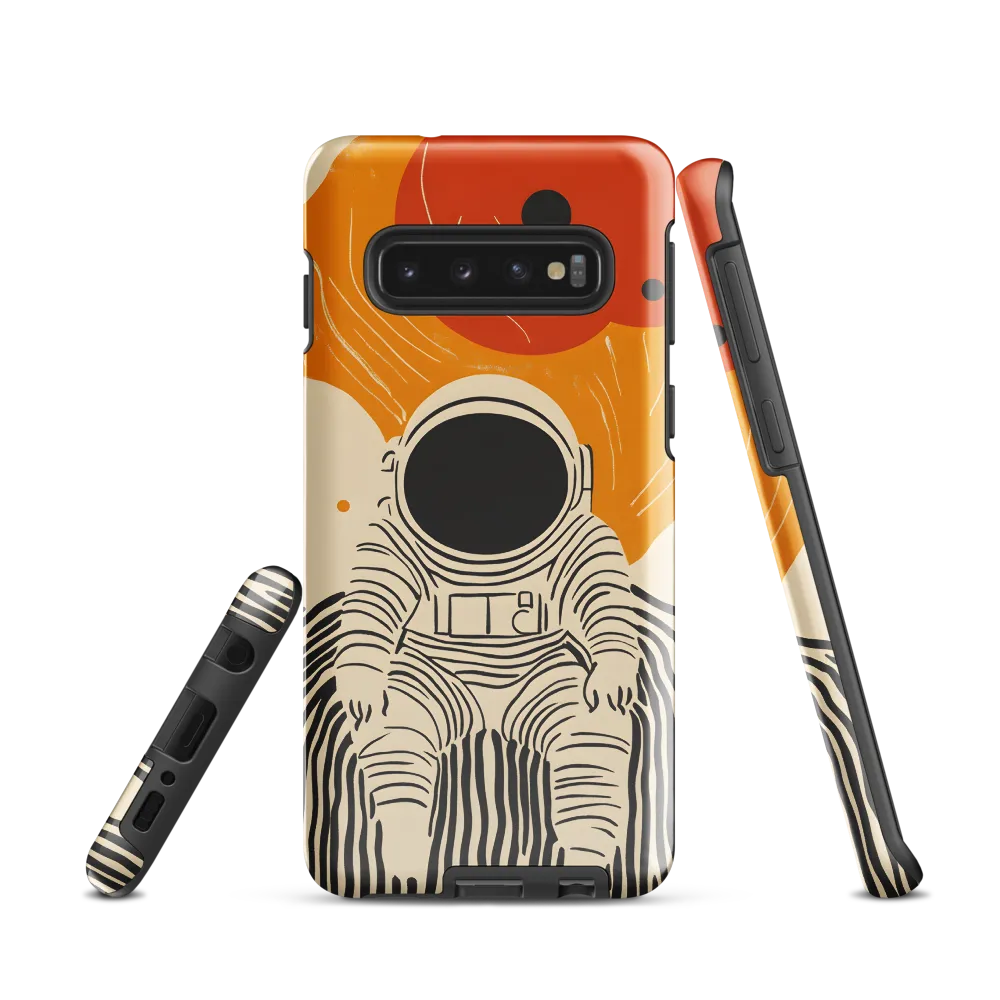 Astronaut in Cosmic Thoughts | Phone Case |  S10 | Tough Case | Glossy