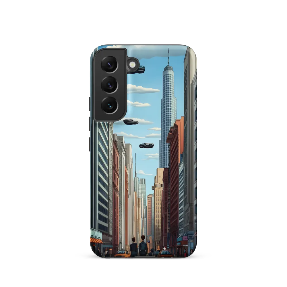 Futuristic Stroll through the Urban Skyline