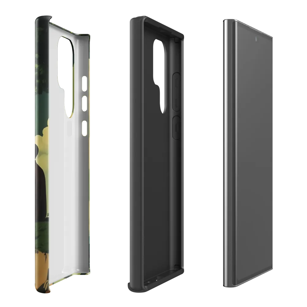 Meditation at the Edge of Serenity | Phone Case |  S22 Ultra | Tough Case | Glossy