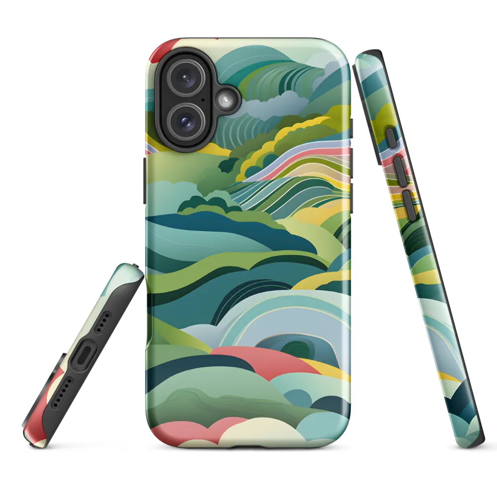Waves of Serenity | Phone Case |  16 Plus | Tough Case | Glossy