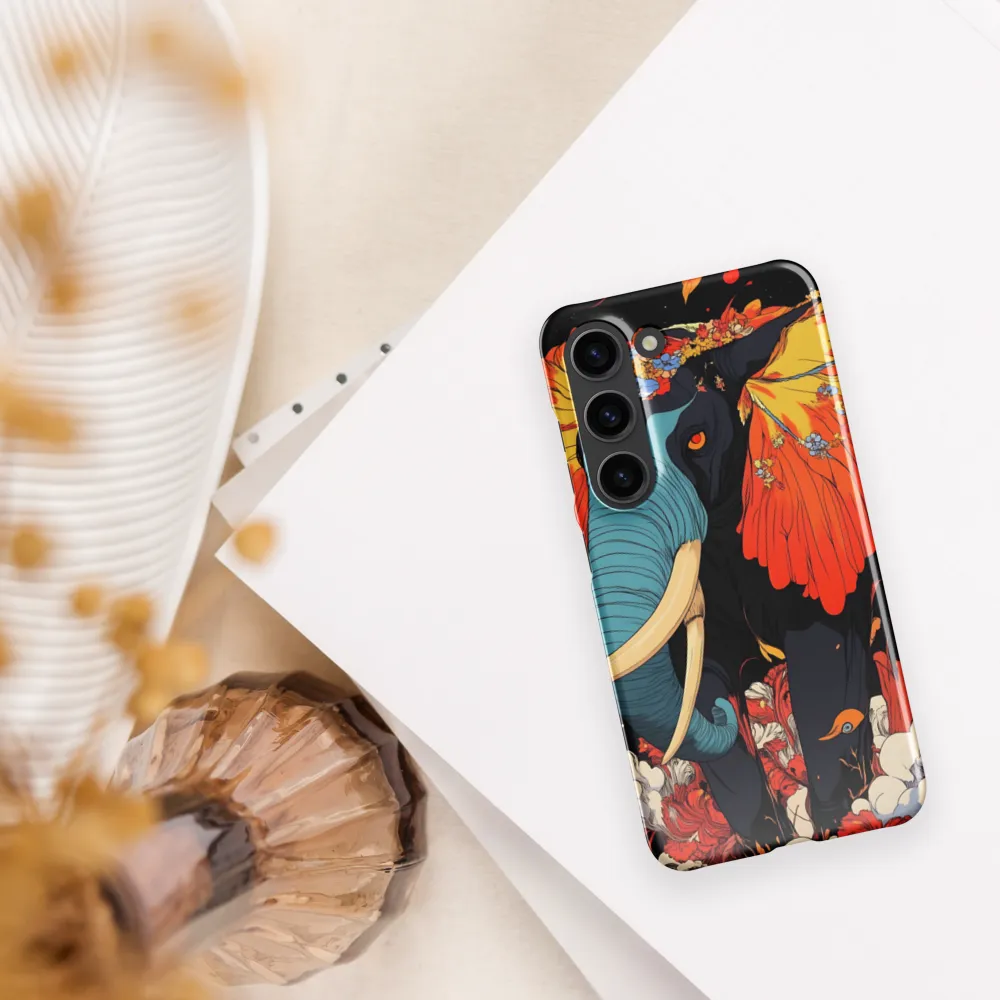 Majesty of the Floral Elephant | Phone Case |  S23 | Snap Case | Glossy