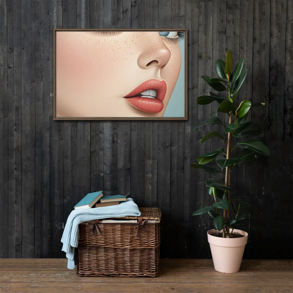 Intriguing Elegance | Canvas with Brown Frame | 24″×36″