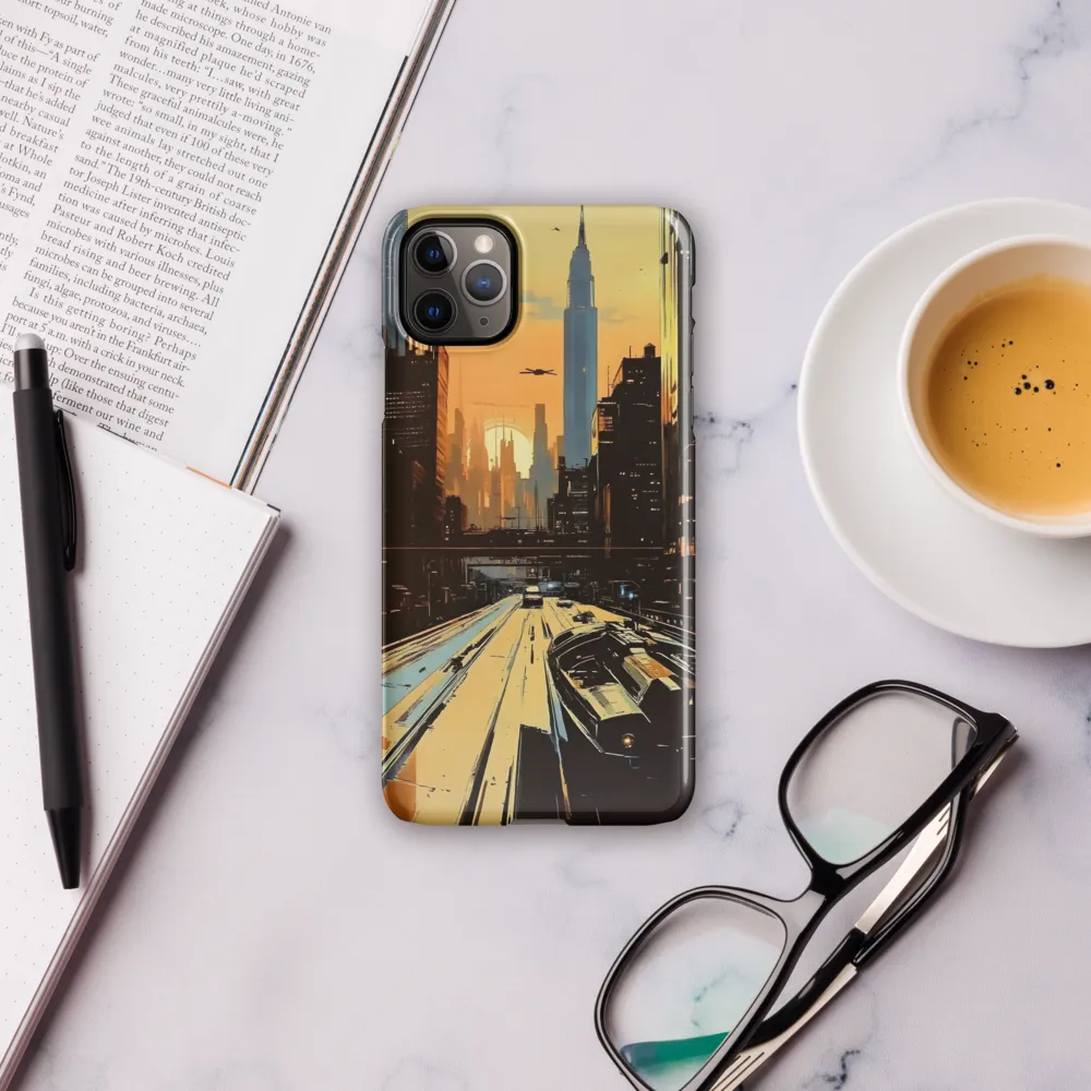 Metro Nexus: A Futuristic Cityscape | Phone Case |  11 Pro Max | Snap Case | Glossy