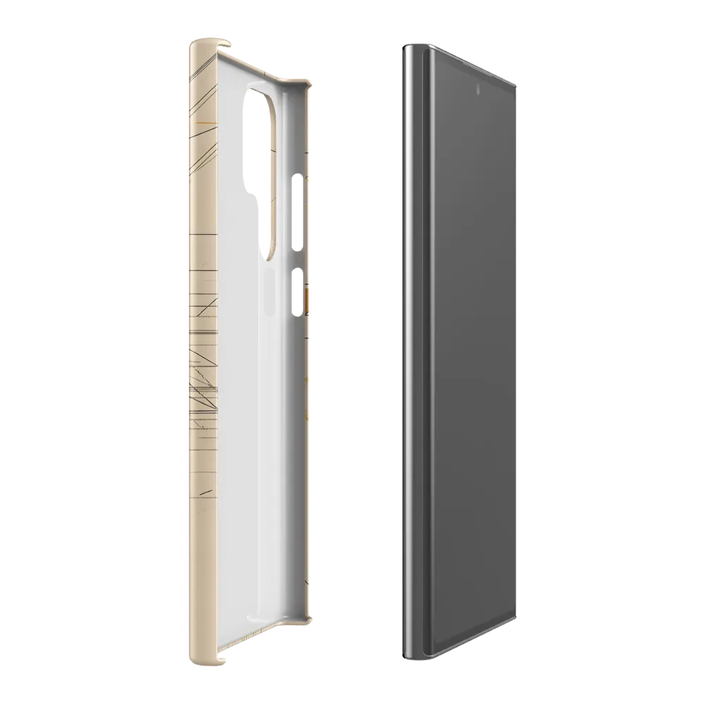 Abstract Profile: A Minimalist Exploration | Phone Case |  S22 Ultra | Snap Case | Matte