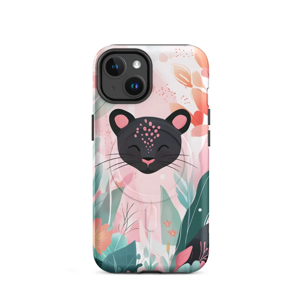 Whimsical Panther in Bloom