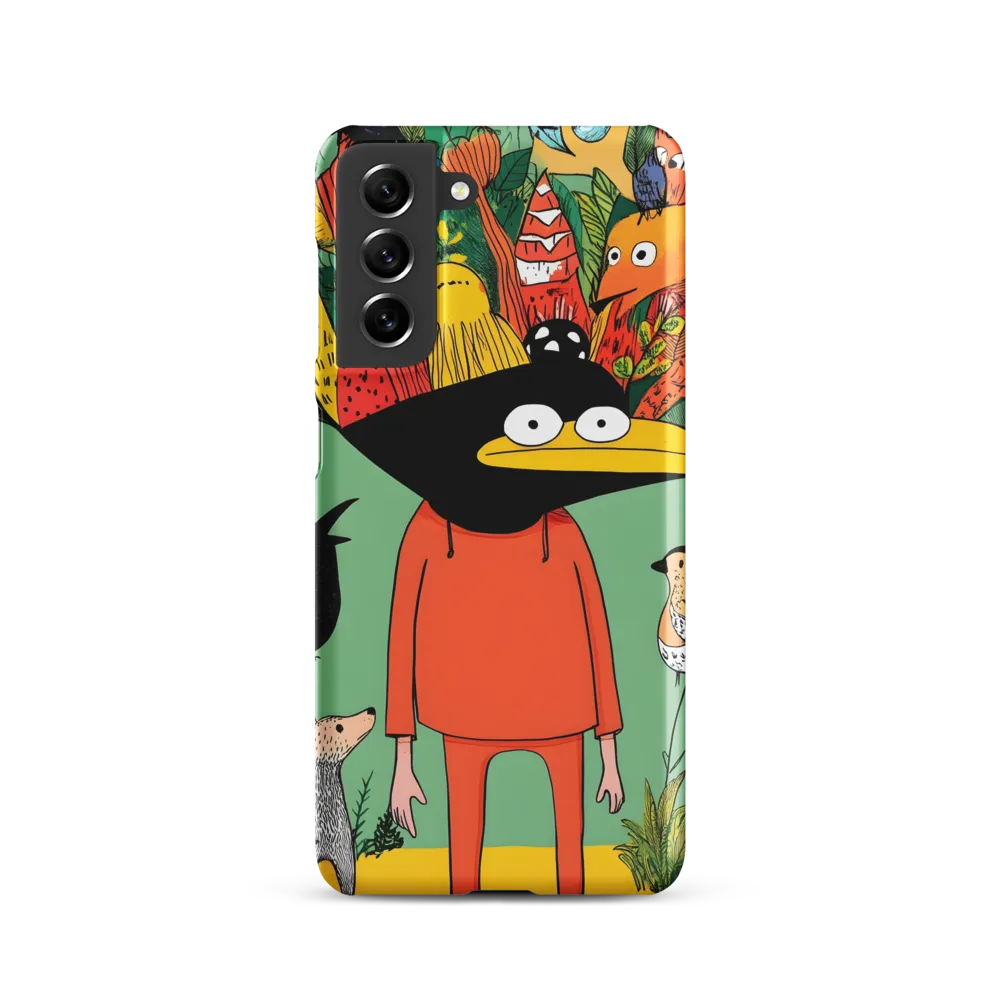 Whimsical Encounter in a Colorful Jungle