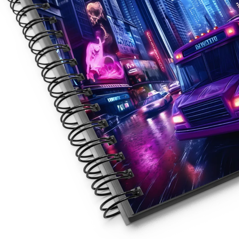 City of Neon Dreams | Spiral Notebook