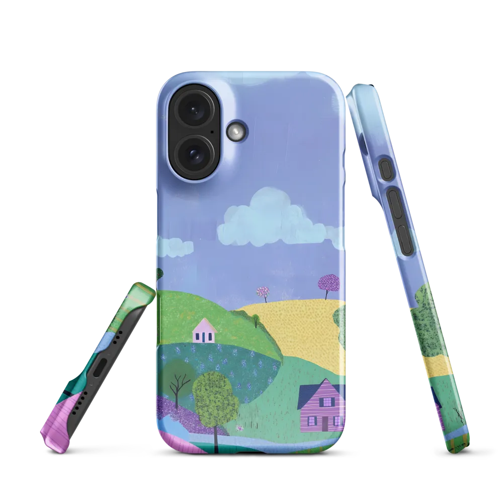 Whimsical Hills and Quaint Homes | Phone Case |  16 | Snap Case | Glossy