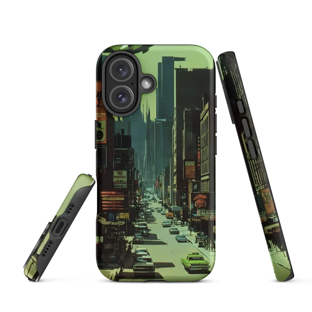 Nostalgic Futurism in Urban Splendor | Phone Case