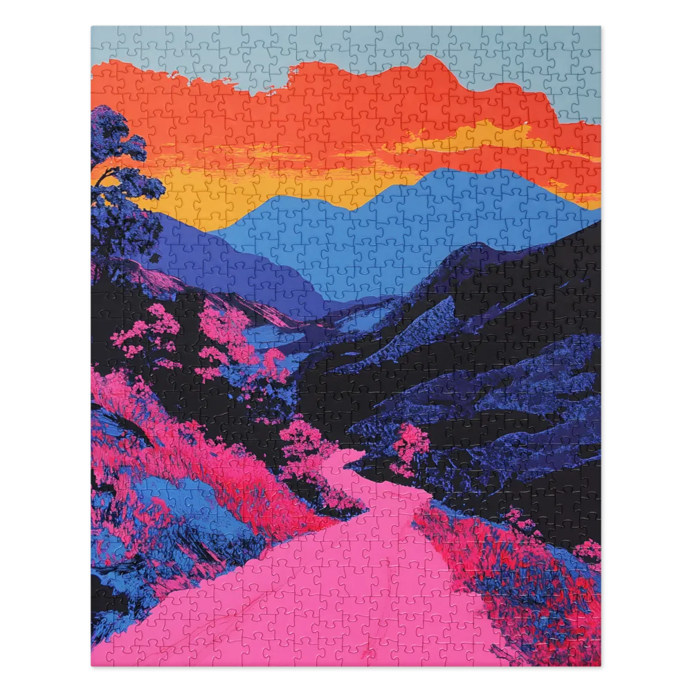 Ethereal Landscape in Vivid Hues | Jigsaw Puzzle | 520 pieces