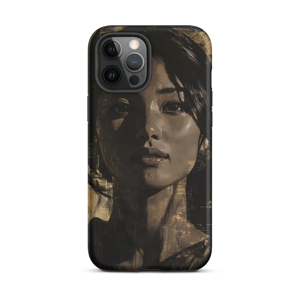 Golden Gaze: A Contemporary Portrait