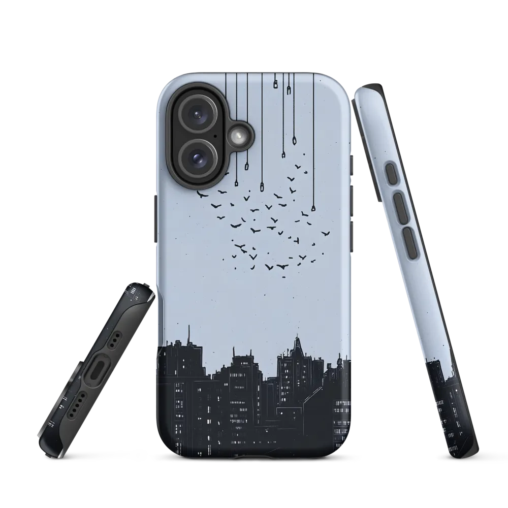 Elevated Serenity: A Minimalist Cityscape | Phone Case