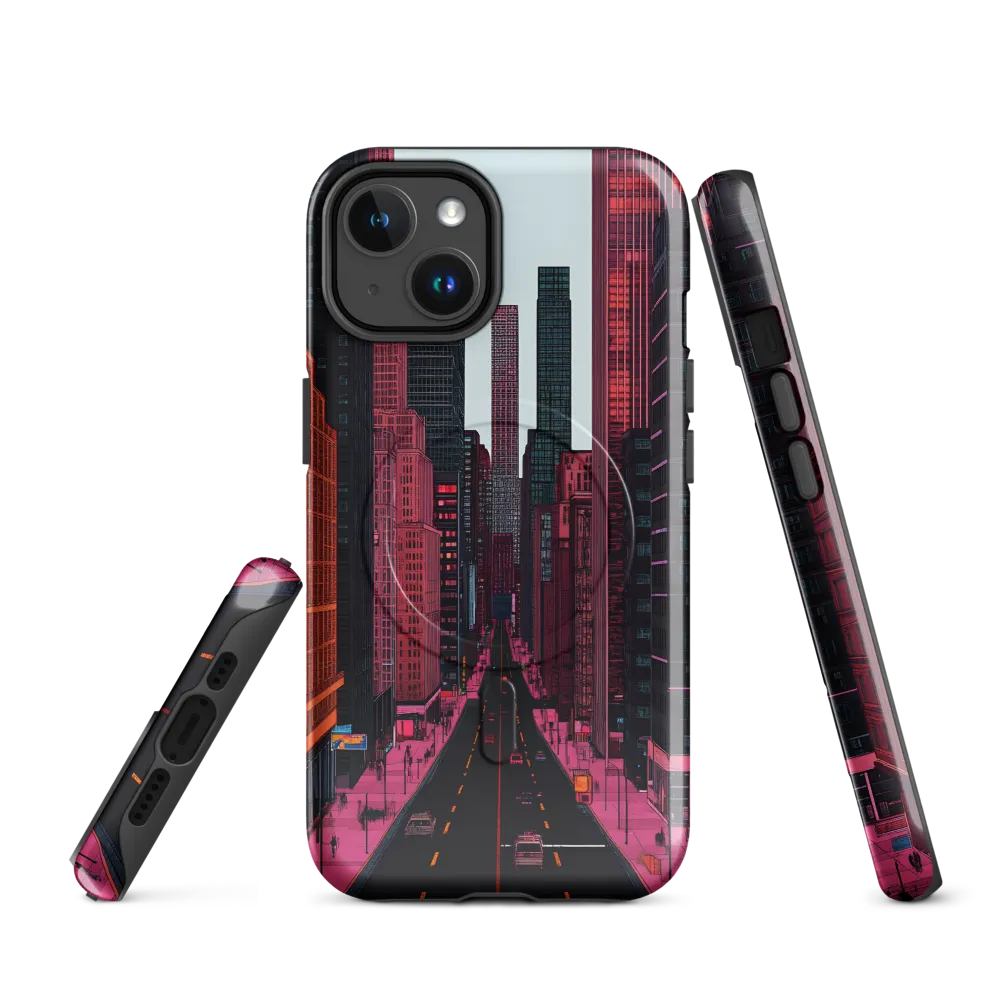 Urban Dreamscape: A Futuristic City | Phone Case |  14 | MagSafe® Tough Case | Glossy