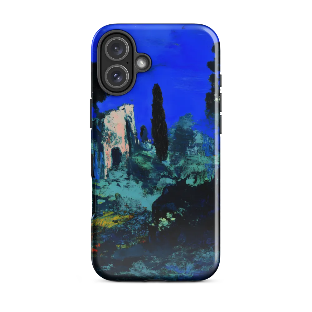 Moonlit Ruins with Cypress