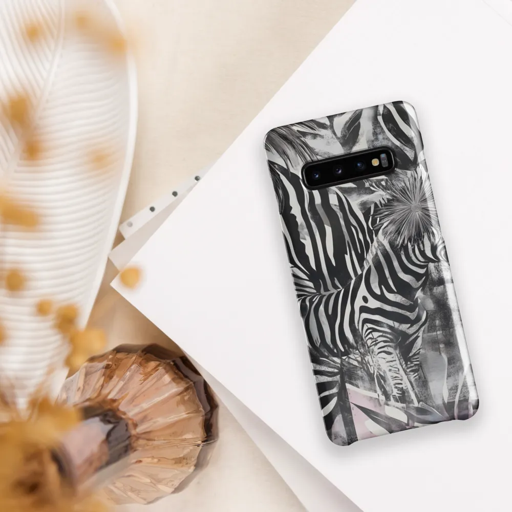 Zebra in the Jungle of Illusions | Phone Case |  S10 Plus | Snap Case | Glossy