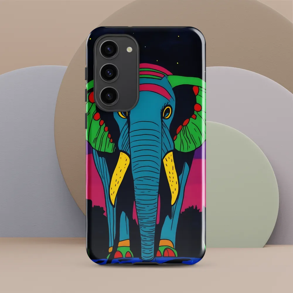 Whimsical Majesty: The Vibrant Elephant