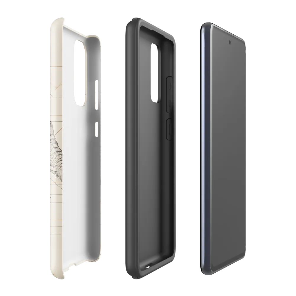 Geometric Elegance: The Steel Elephant | Phone Case |  S20 FE | Tough Case | Glossy