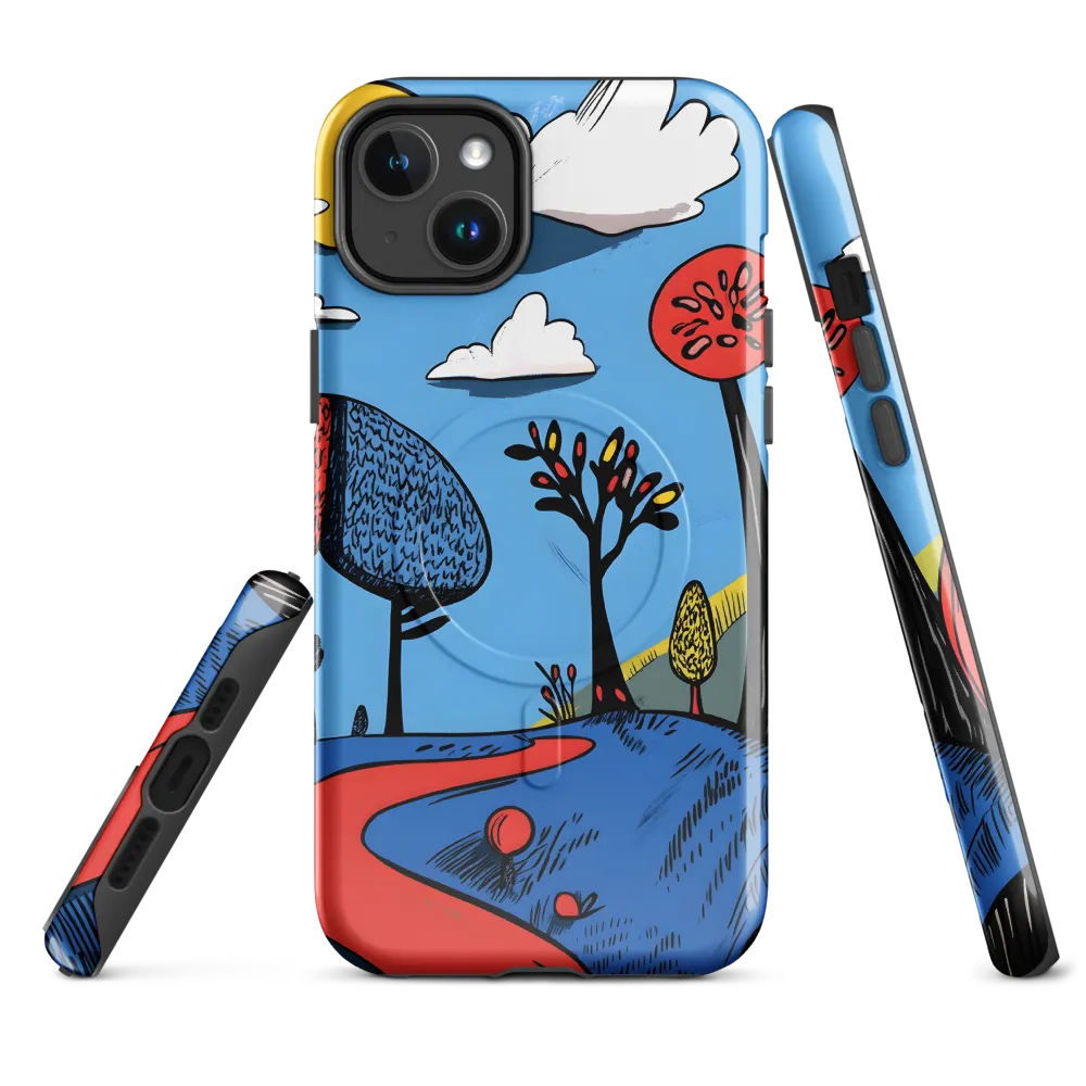 A Playful Journey Through Whimsical Woods | Phone Case |  14 Plus | MagSafe® Tough Case | Glossy
