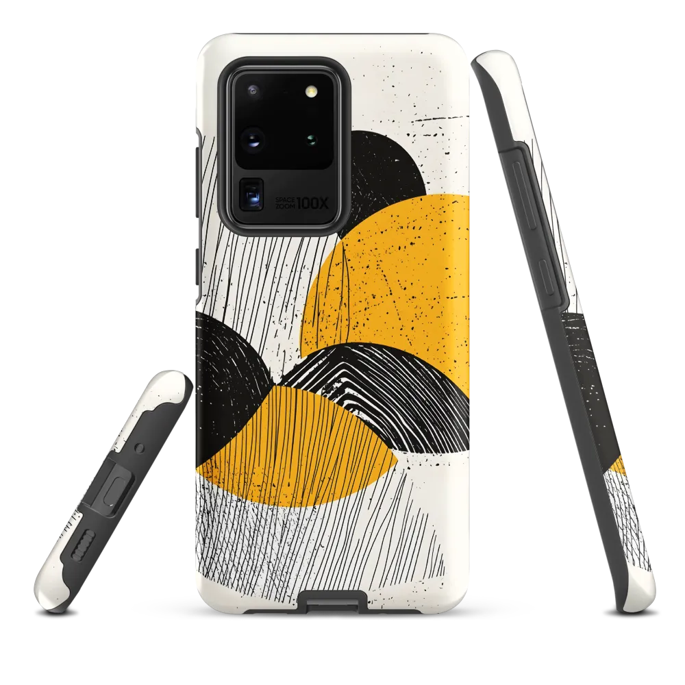Layered Circles — Yellow & Black