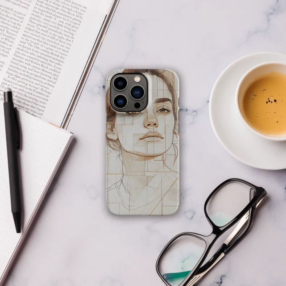 Geometric Serenity: A Minimalist Portrait