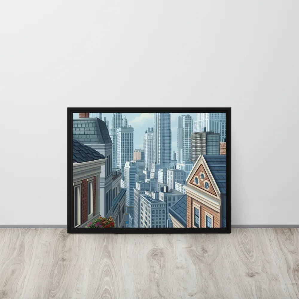 Urban Symphony | Canvas with Black Frame | 18″×24″