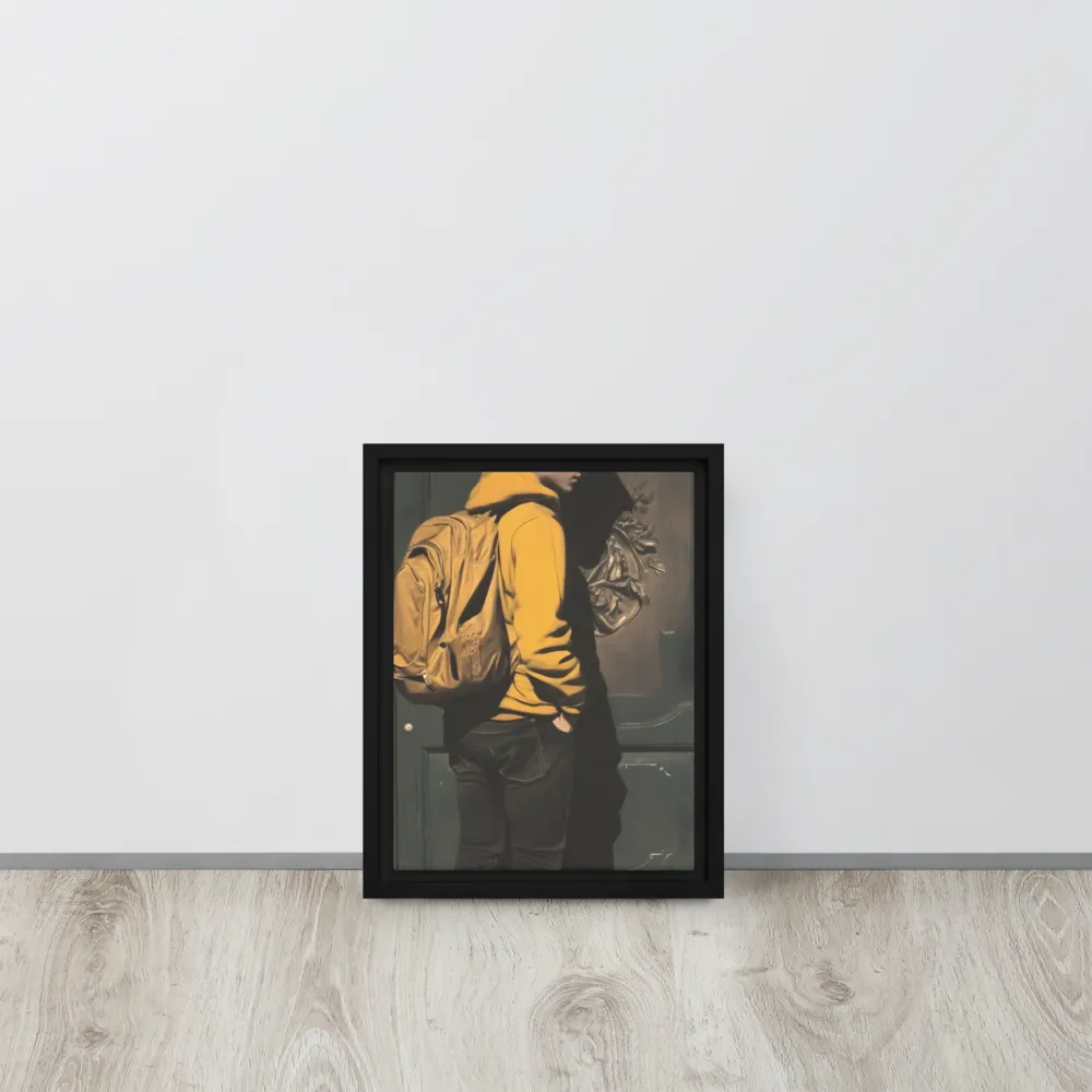 Silent Reflection | Canvas with White Frame | 9″×12″