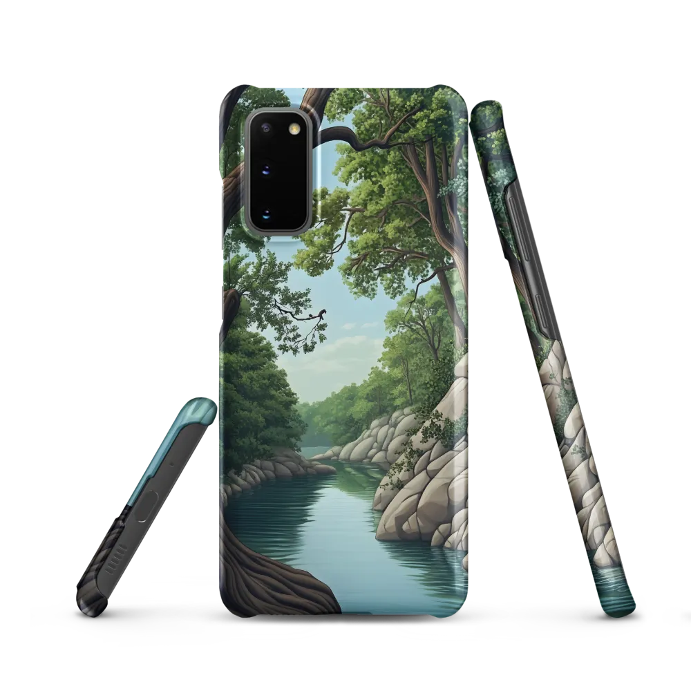 Tranquil Reflections: A Serene River Landscape