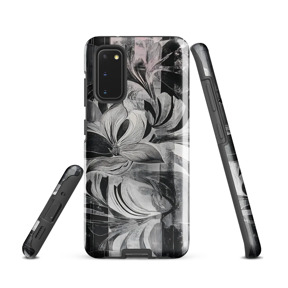 Floral Fusion in Monochrome