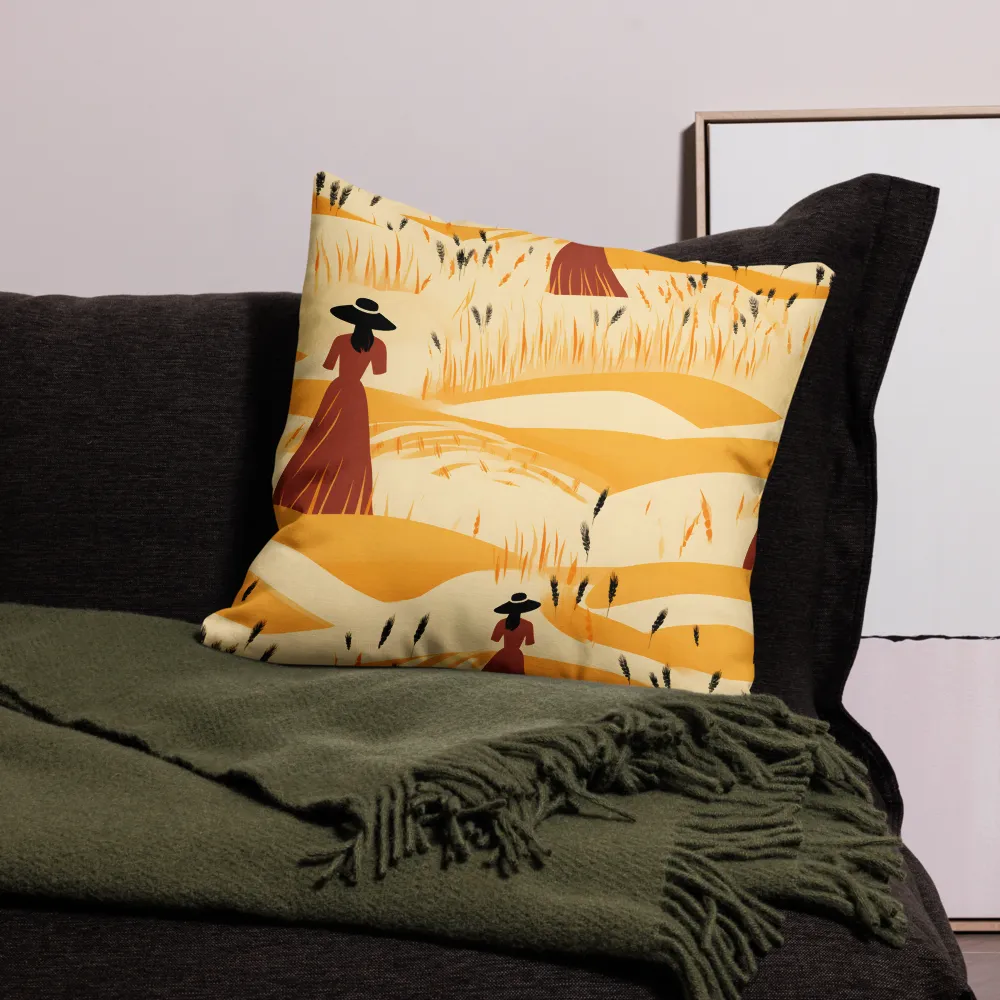 Embracing the Fields: A Floral Journey | Pillow & Pillow Case | Multiple Sizes