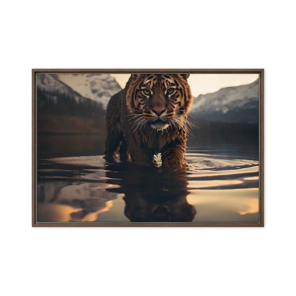 Majestic Reflection: The Tiger's Domain