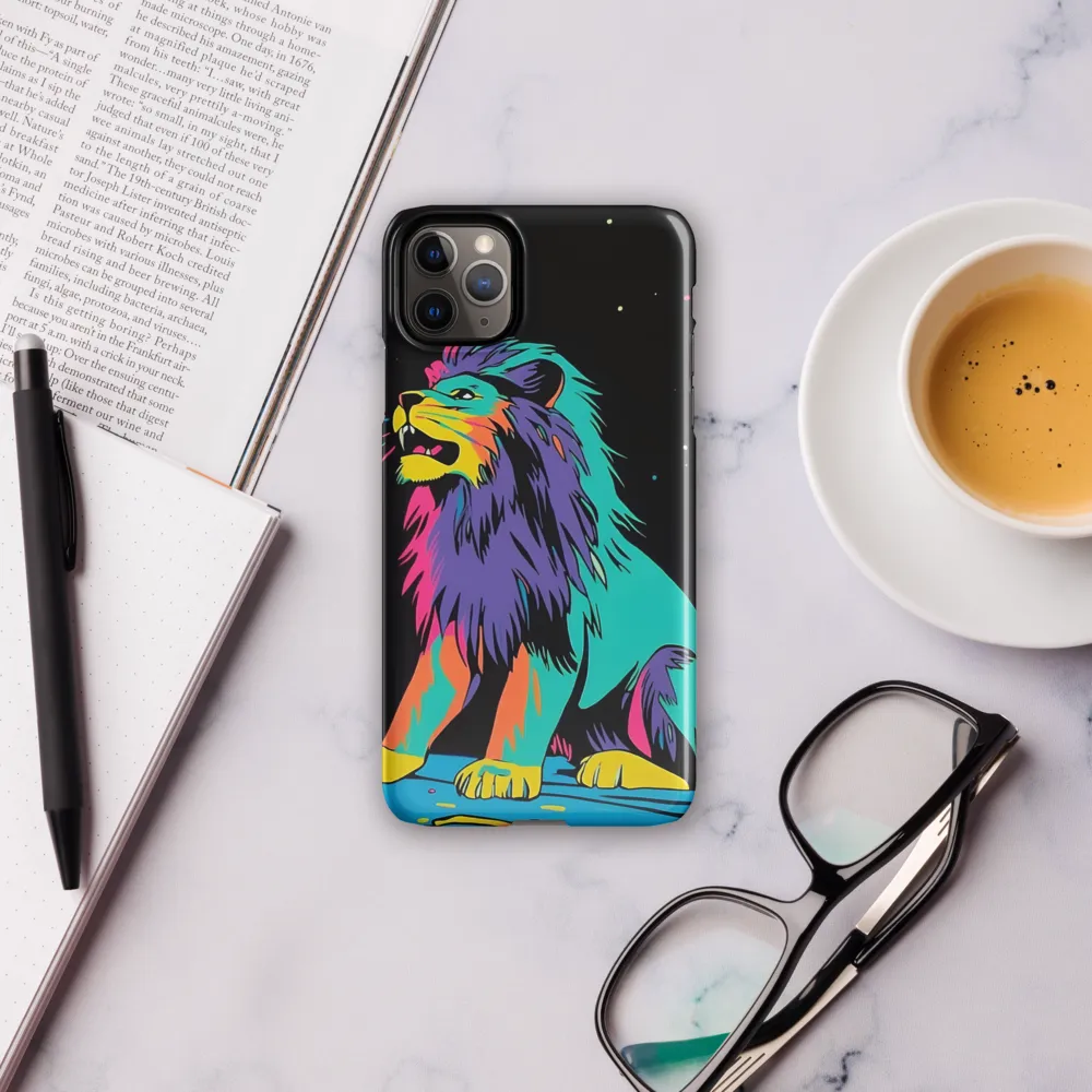 Roaring Colors: The Neon Lion | Phone Case |  11 Pro Max | Snap Case | Glossy