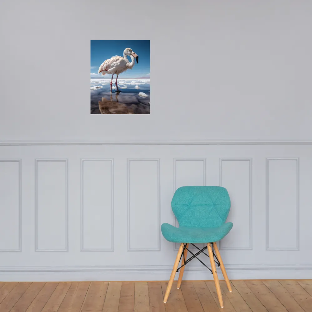 Graceful Solitude of a Flamingo | Poster | 16″×20″