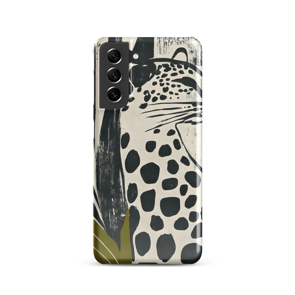 Leopard in Silhouette: A Modern Appeal | Phone Case |  S21 | Snap Case | Glossy