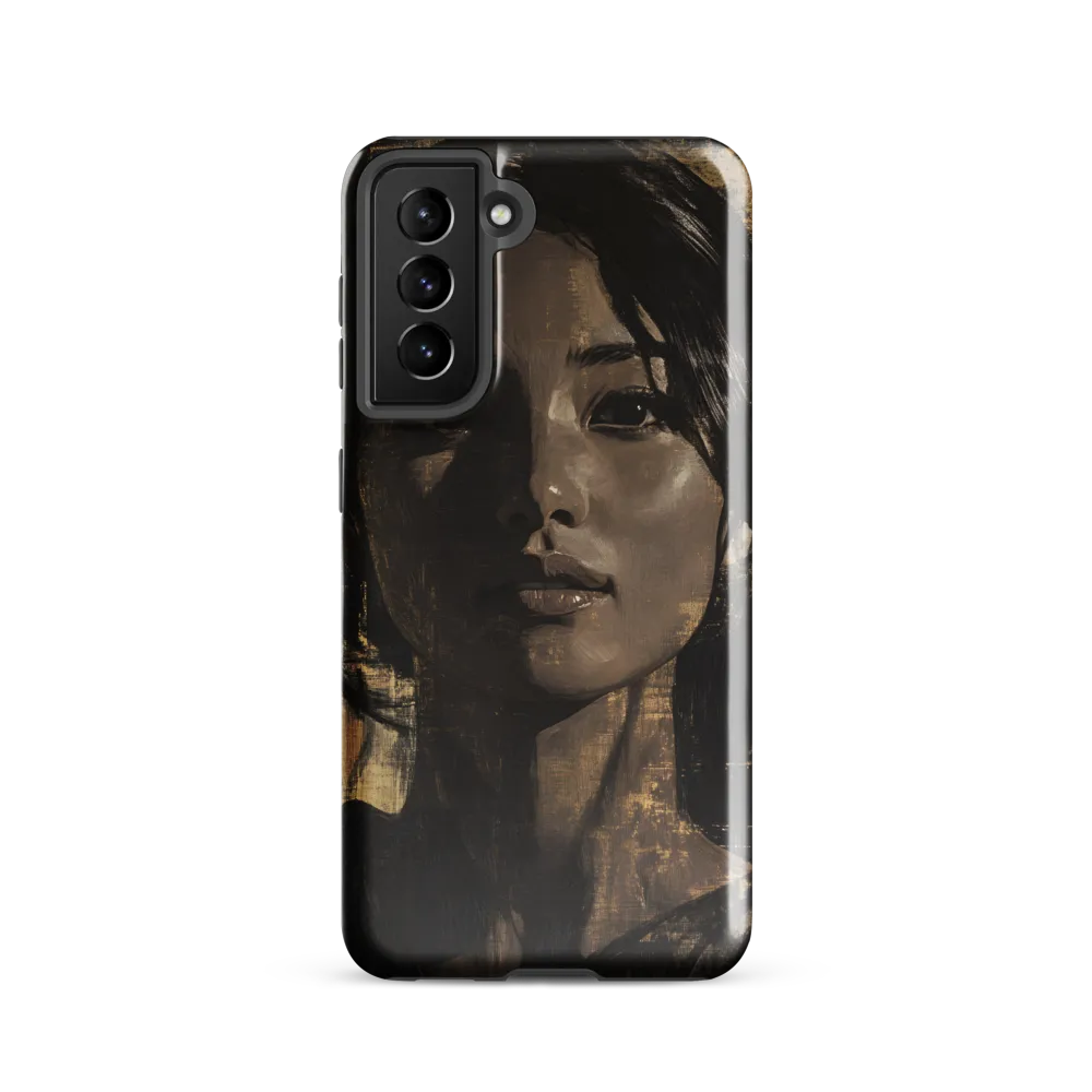Golden Gaze: A Contemporary Portrait