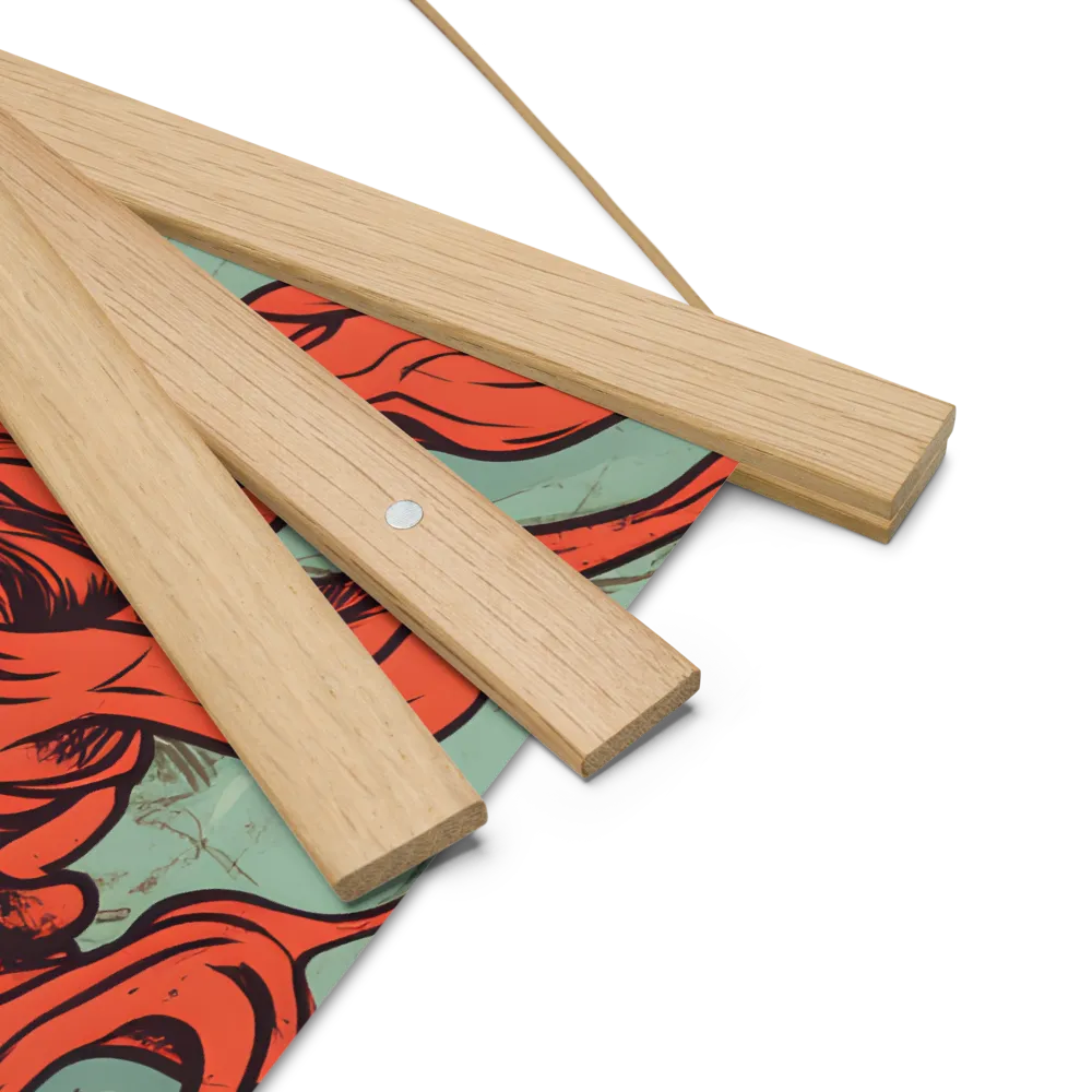 Fury Unleashed | Poster With Oak Wood Hanger | 14″×14″