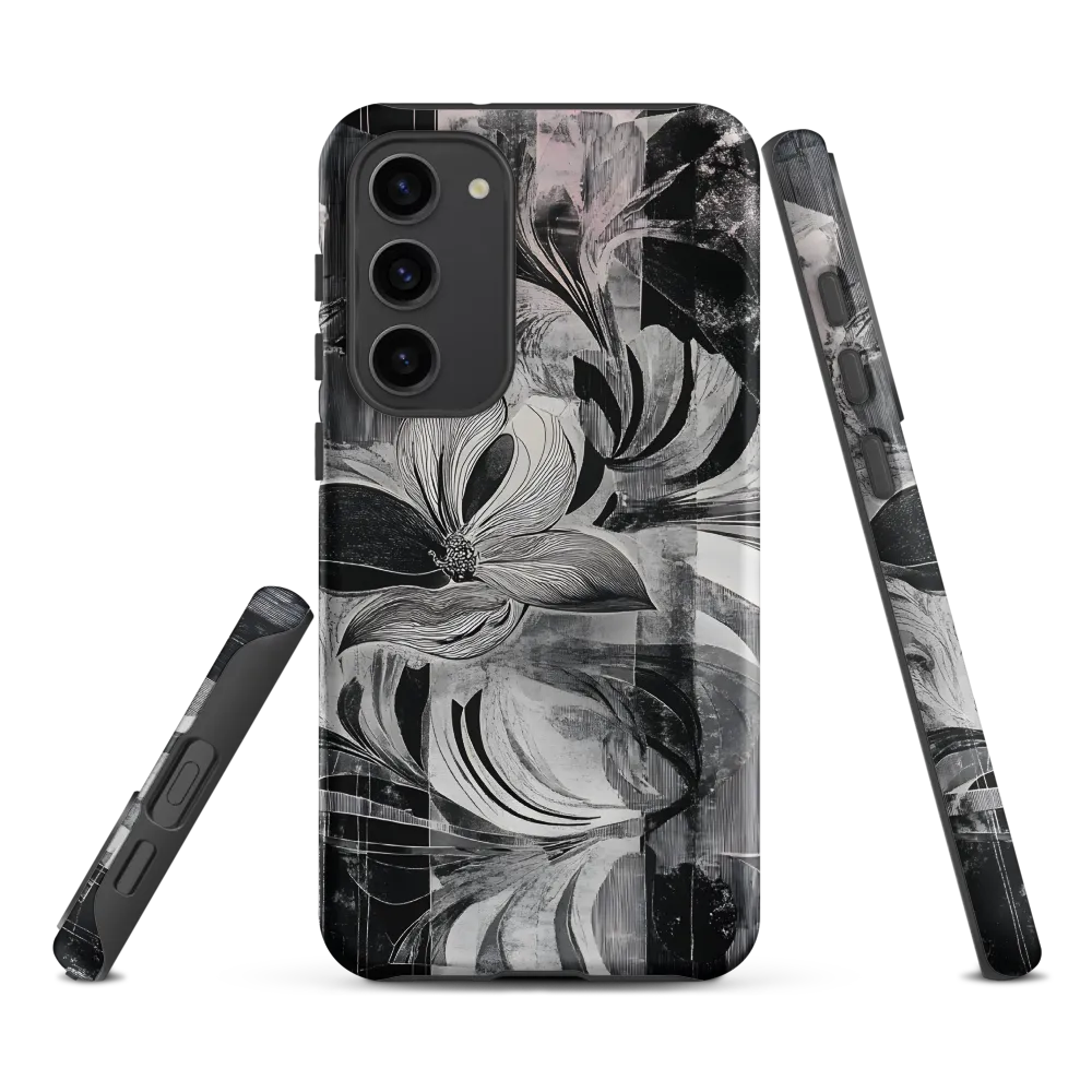 Floral Fusion in Monochrome