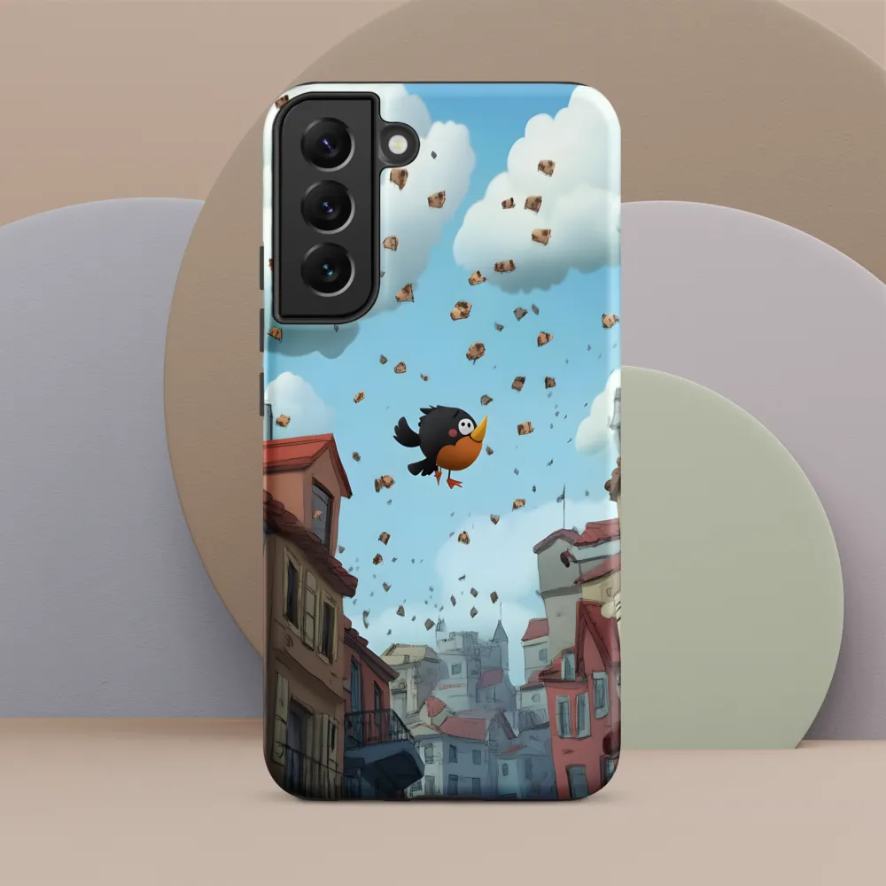 A Whimsical Flight Through Bread and Sky