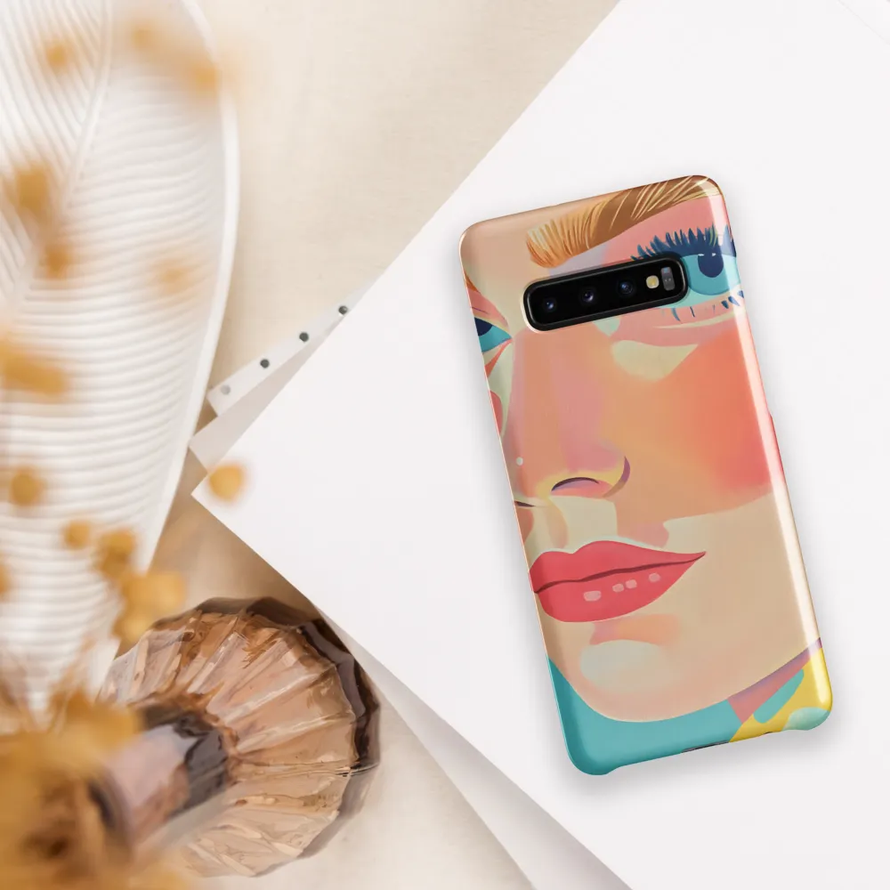 Vibrant Elegance: A Pop Art Portrait | Phone Case |  S10 Plus | Snap Case | Glossy