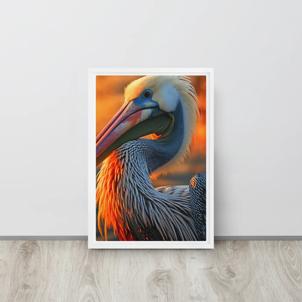Elegance of the Pelican at Sunset