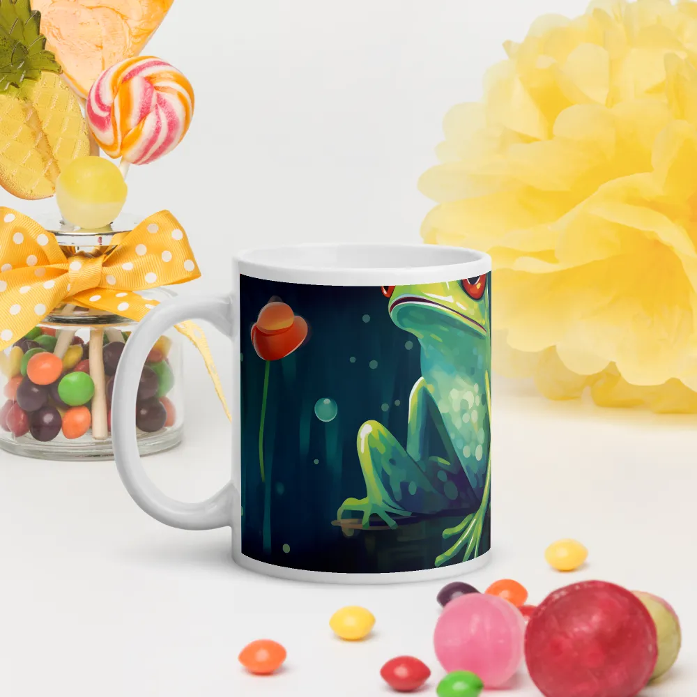 Playful Frogs in a Lush Pond | Mugs | Multiple Sizes & Colors