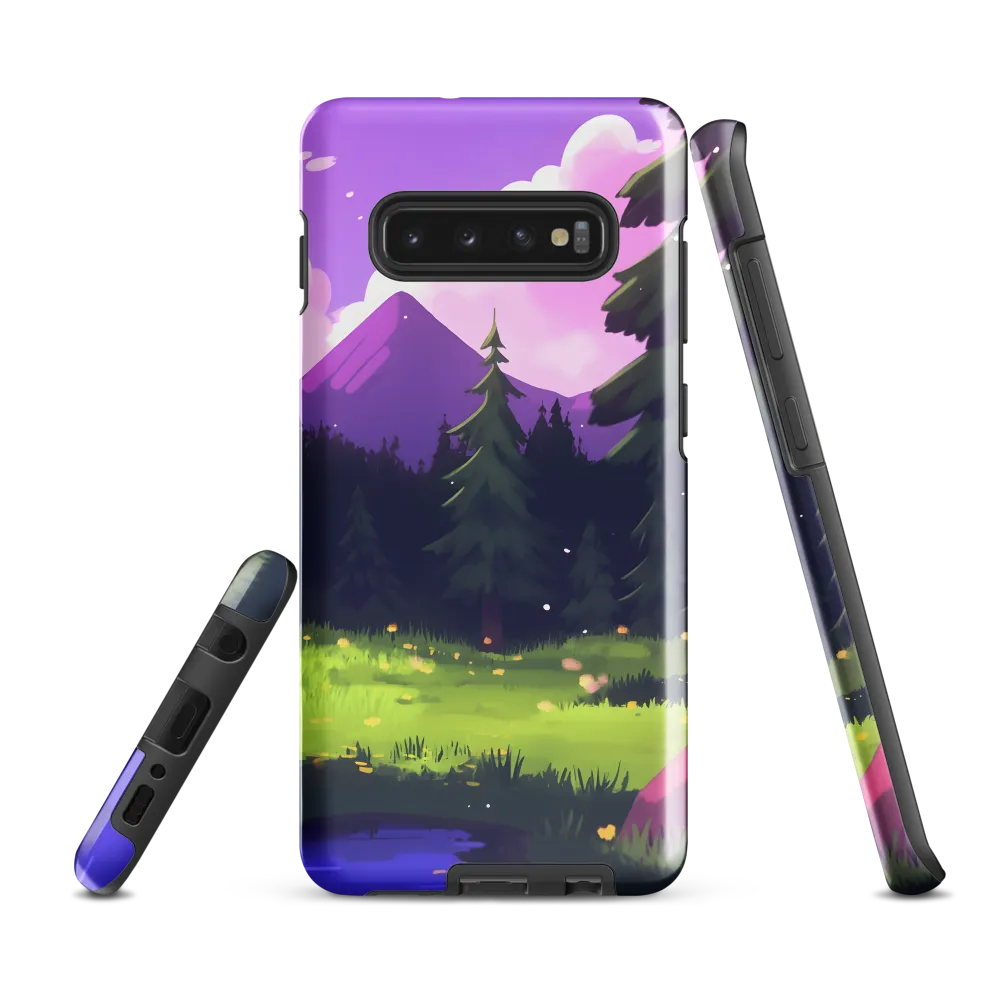 Tranquil Mountain Escape | Phone Case |  S10 Plus | Tough Case | Glossy