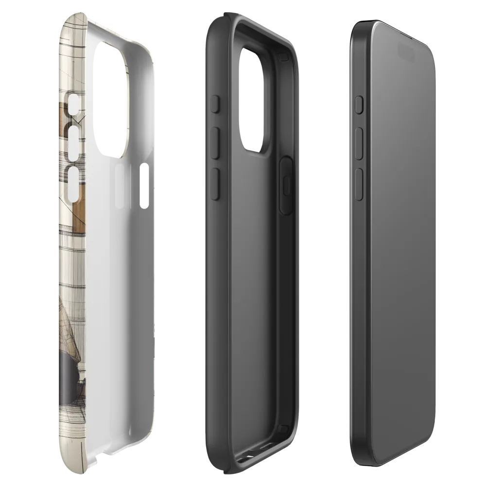 Quiet Reflections in Line | Phone Case |  15 Pro Max | Tough Case | Glossy