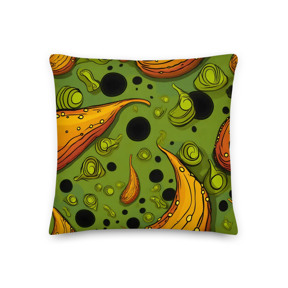 Whimsical Organic Patterns | Pillow | 18″×18″