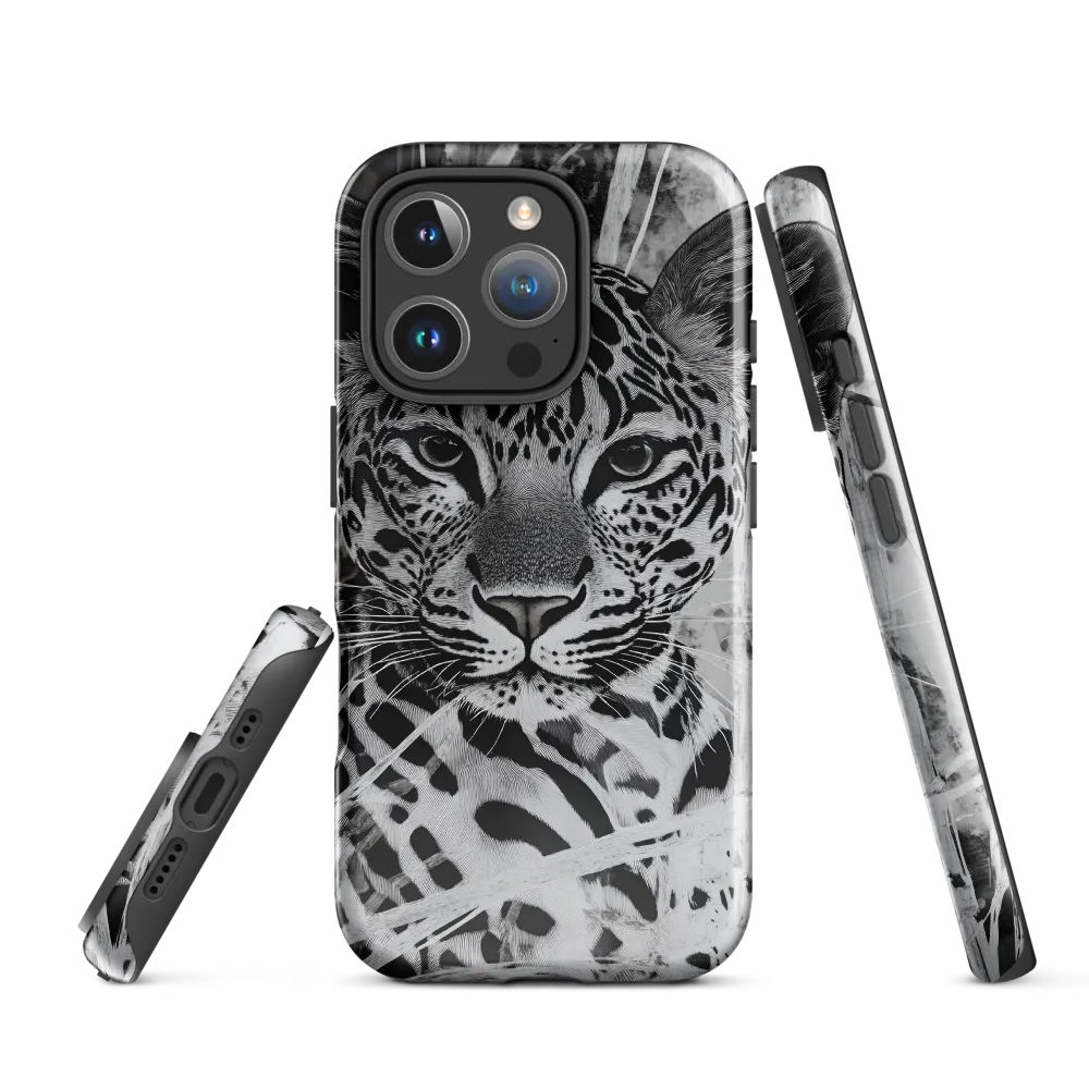 Majestic Gaze: The Leopard's Portrait | Phone Case |  16 Pro | Tough Case | Glossy